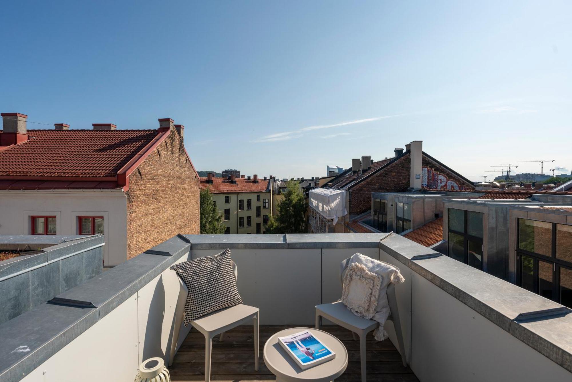 Dinbnb Apartments Gruenerlokka I Penthouse With Private Rooftop I 2-Bedroom With Double Queen Room & 2 Bathrooms Oslo Exterior foto