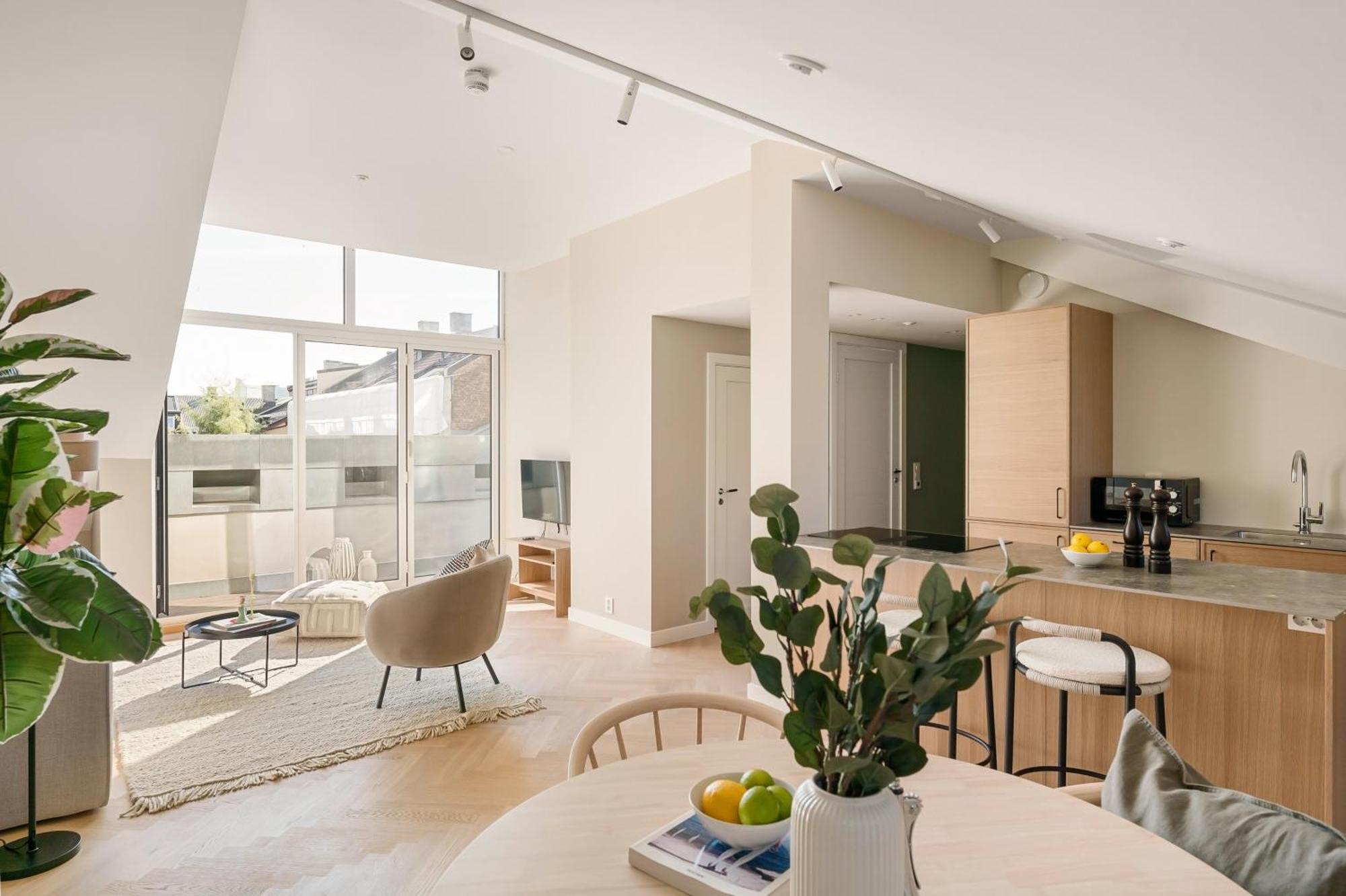 Dinbnb Apartments Gruenerlokka I Penthouse With Private Rooftop I 2-Bedroom With Double Queen Room & 2 Bathrooms Oslo Exterior foto
